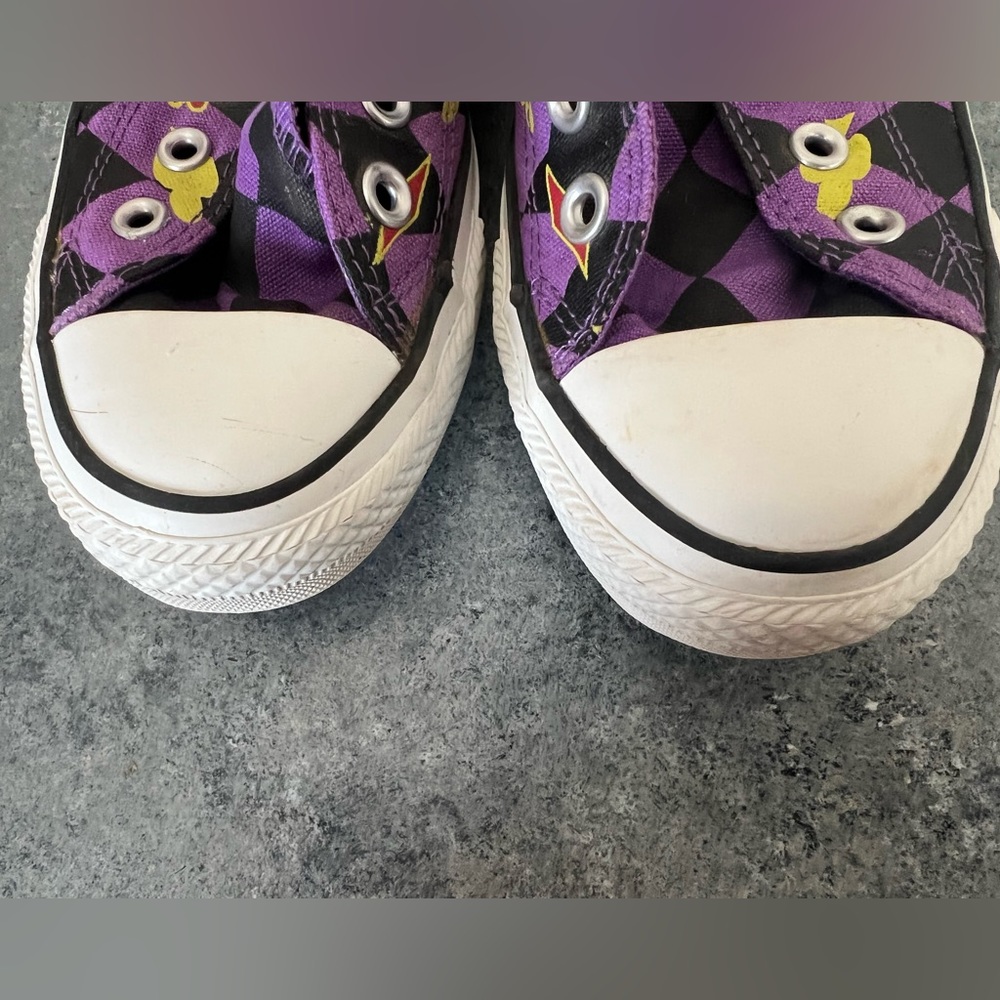 Ltd Edition Converse Harley Quinn Joker DC Chuck Taylor Mens 7 Womens 9 Purple - Picture 6 of 16